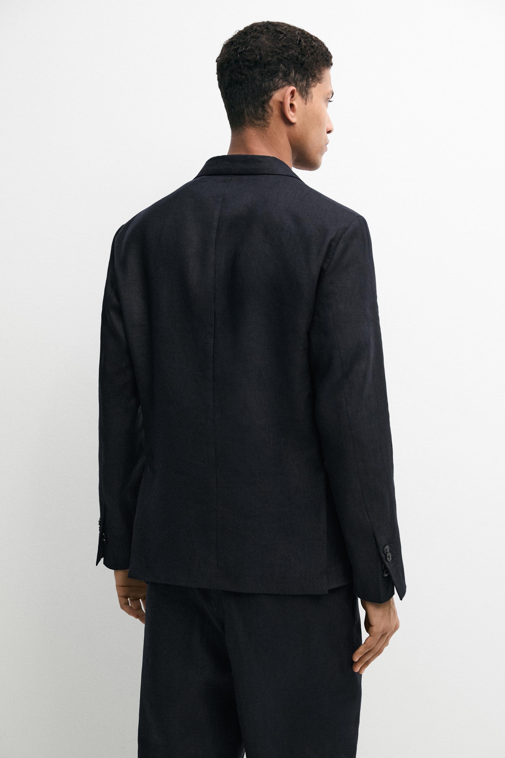 100% linen suit blazer